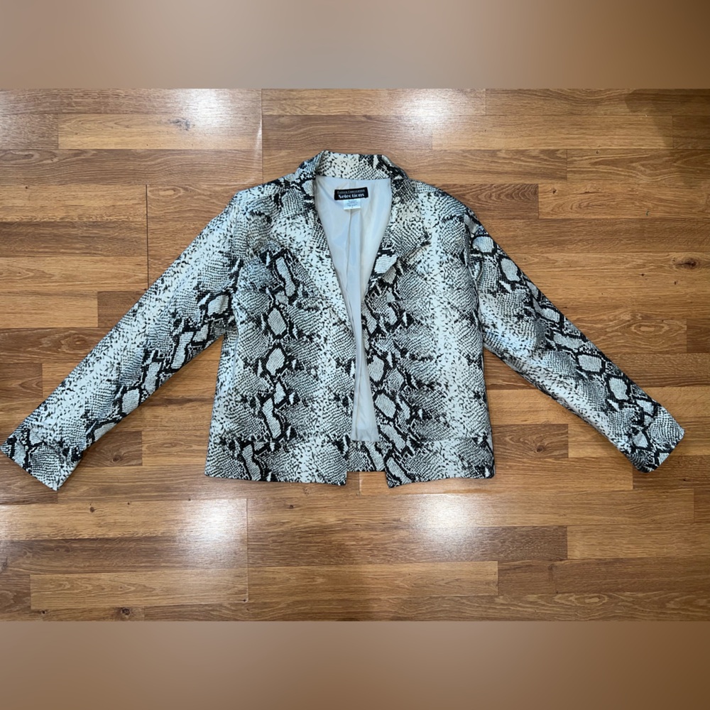 Snakeskin Print Women's Jacket